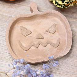 Betonowa podstawka Dynia – Jesienna dekoracja na Halloween