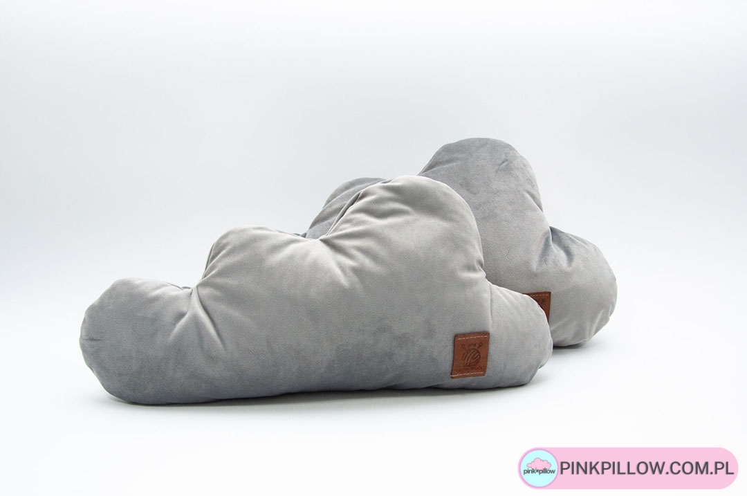 Poduszki Chmurki 2 szt. - Kolor Jasny Szary
