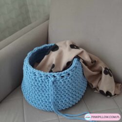 Kosz 20x30 cm ze sznurka - Różne Kolory