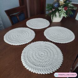 Komplet Podkładek pod talerze 4 sztuki - Średnica 38 cm - Różne Kolory