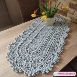 Bieżnik na ławę na szydełku - 50 cm x 100 cm - Różne Kolory