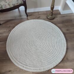 Dywan okrągły ze sznurka Boho - Średnica 110 cm - Różne Kolory