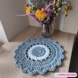 Gruba podkładka na stół ze sznurka - Średnica 40 cm - Różne Kolory