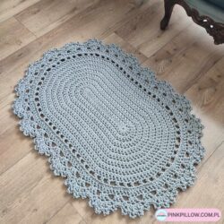 Owalny Dywan 70x100 cm ze sznurka - Różne Kolory