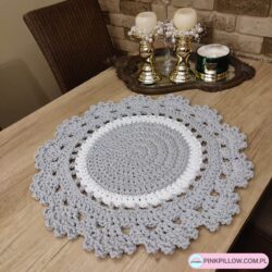 Ażurowa podkładka na stół - Średnica 60 cm - Różne Kolory