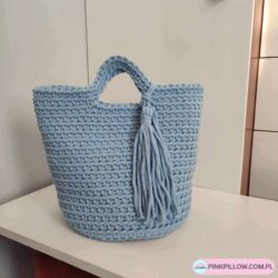 Torebka Pleciona ze sznurka - Wymiary 23x30 cm - Różne Kolory