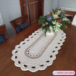 Bieżnik owalny 50x100 cm - Różne Kolory