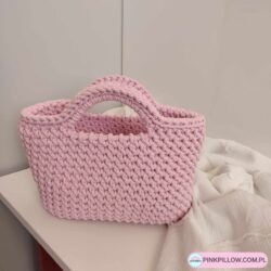 Torebka Koszyk na szydełku - Wymiary 25x20 cm - Różne Kolory