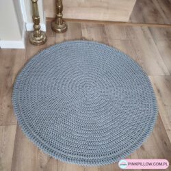 Dywan na szydełku w stylu Boho - Średnica 120 cm - Różne Kolory