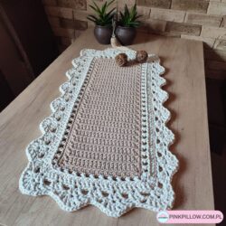 Bieżnik prostokątny na szydełku 50 cm x 100 cm - Różne Kolory