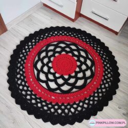 Dywan okrągły Czarny 100 cm - Dostępne Różne Kolory