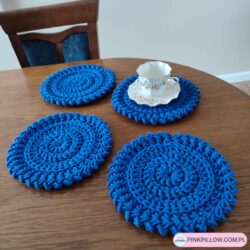 Piękne Podkładki na stół - Średnica 26 cm - Zestaw 4 szt.