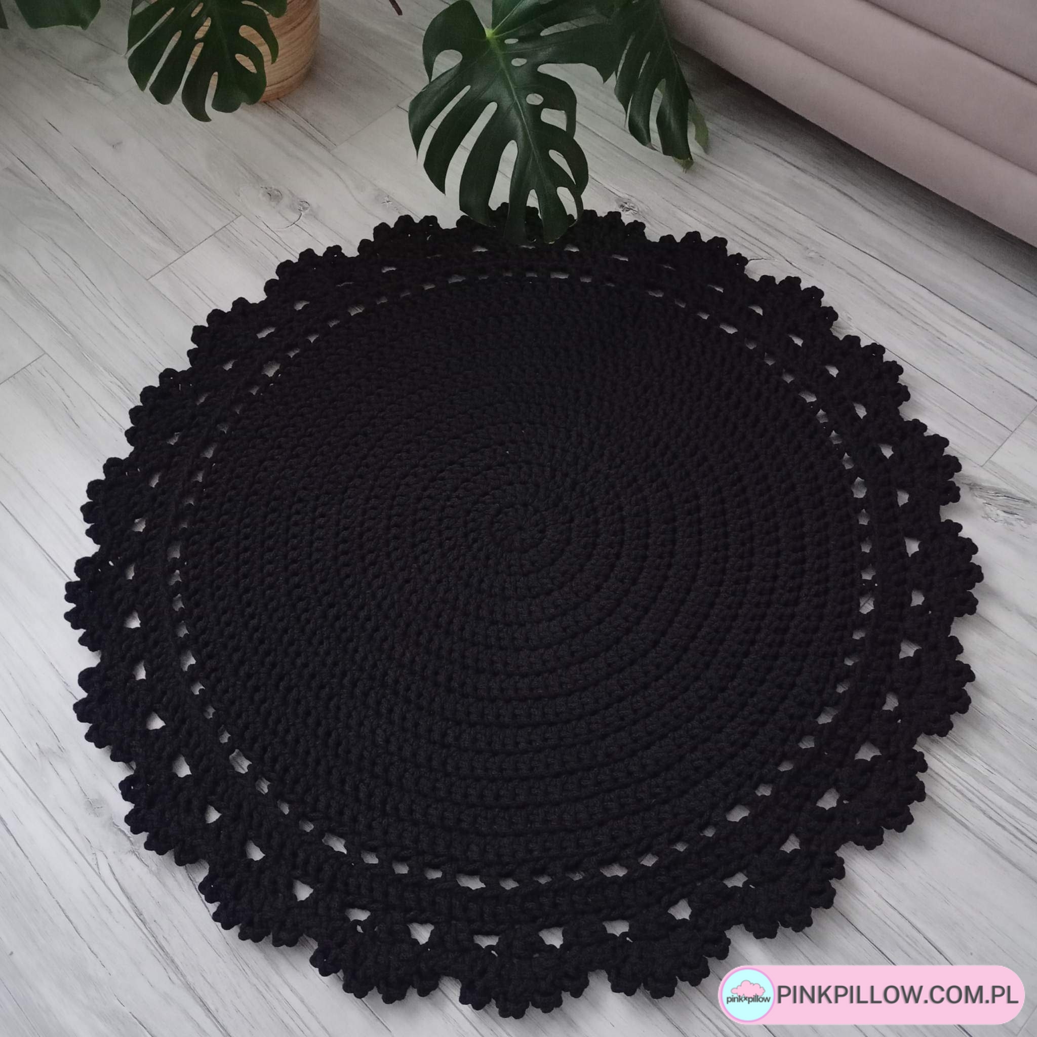 Dywan okrągły 100 cm ze sznurka - Różne Kolory