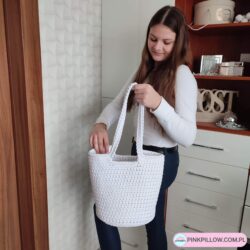 Torba na ramię na szydełku - Wymiary 23x30 cm - Różne Kolory