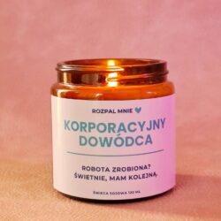 Prezent dla Kierowniczki Świeczka "Korporacyjny Dowódca"
