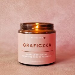 Zapachowa świeca sojowa w szkle - prezent dla graficzki