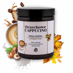 Świeca zapachowa Jesień - Zapach Orzechowe Cappuccino