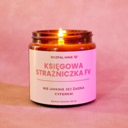 Prezent dla Księgowej Świeczka "Księgowa Strażniczka FV"