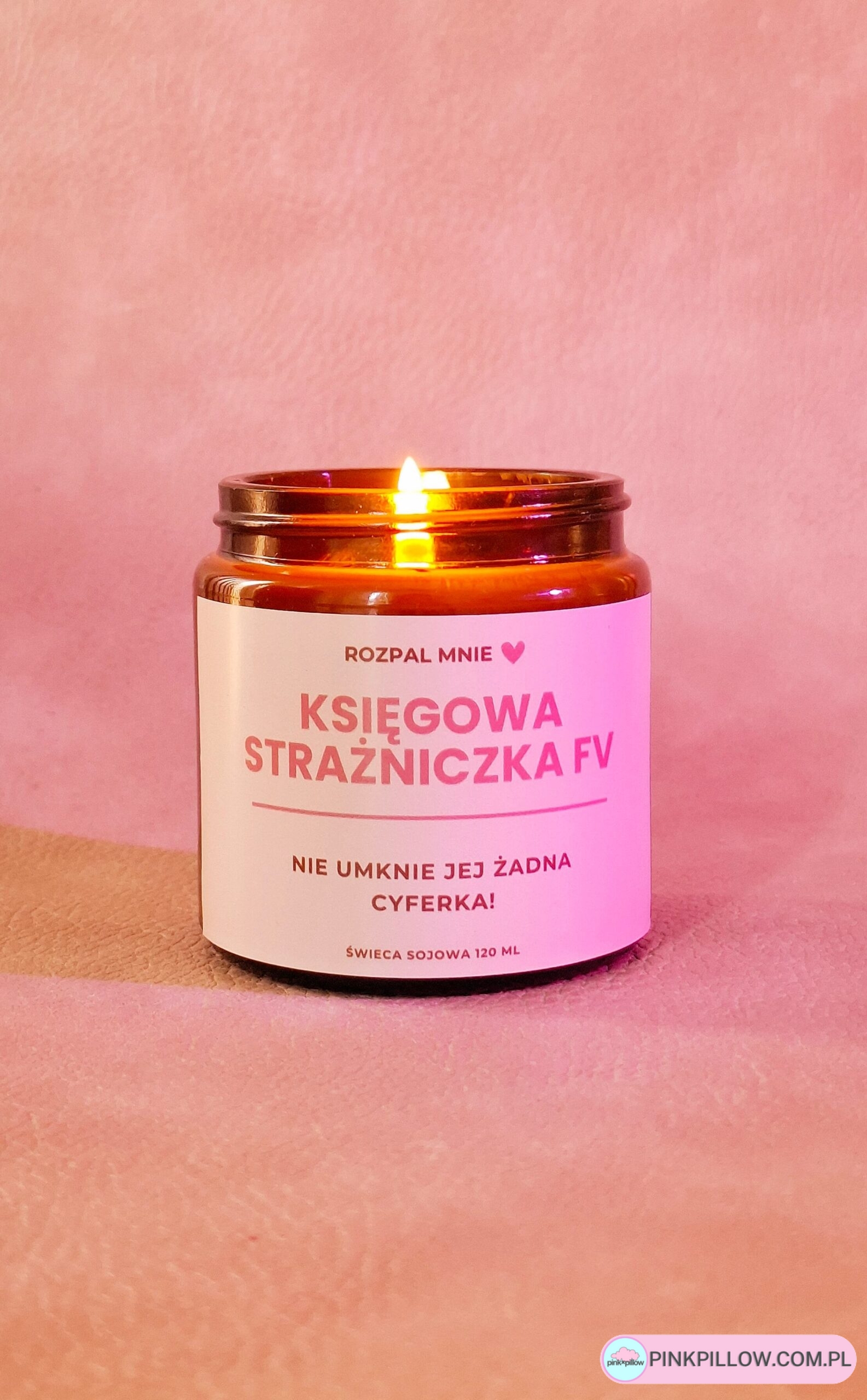 Prezent dla Księgowej Świeczka "Księgowa Strażniczka FV"