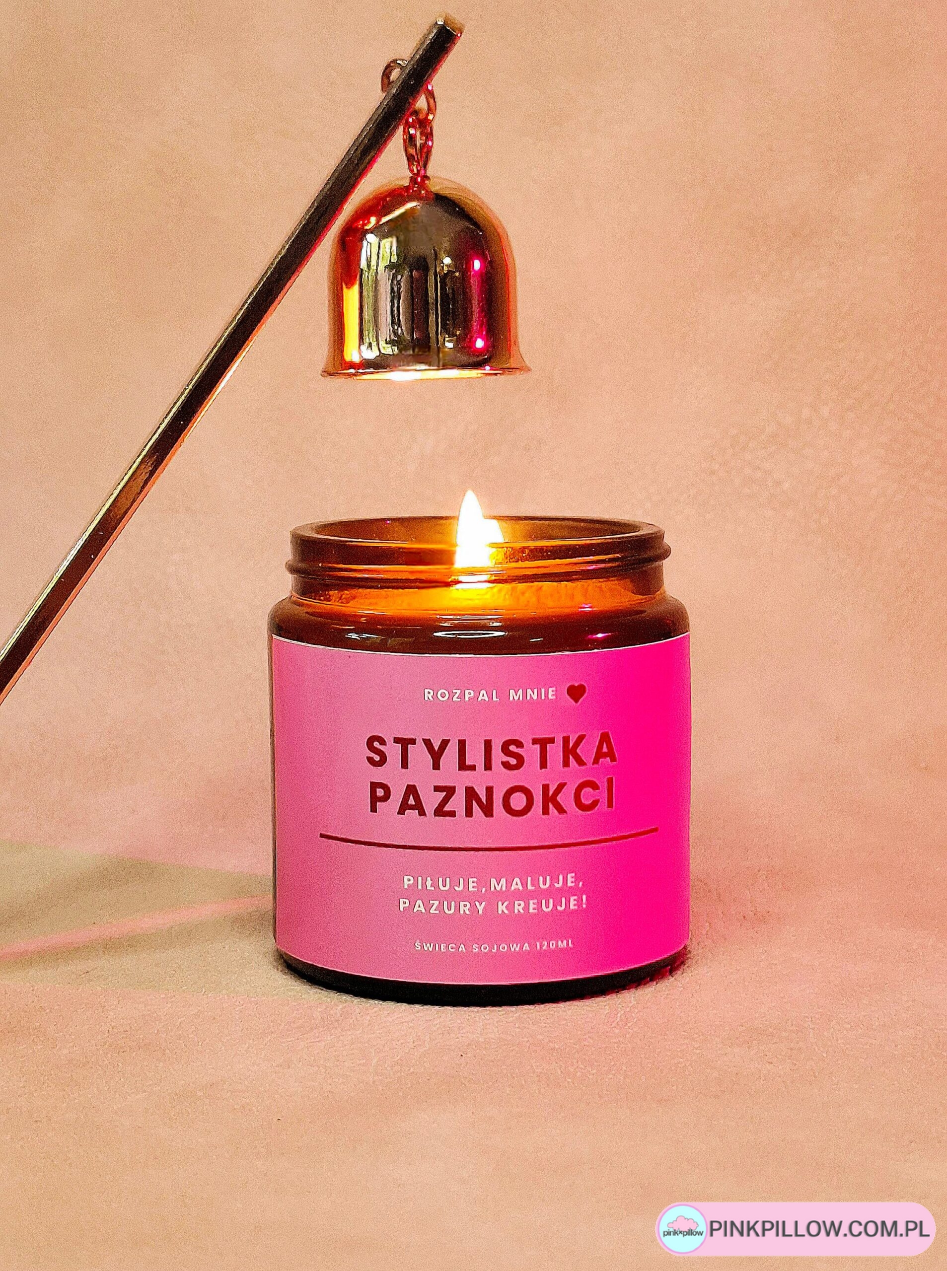Świeca Prezent dla Stylistki Paznokci - Różne Zapachy - obrazek 2