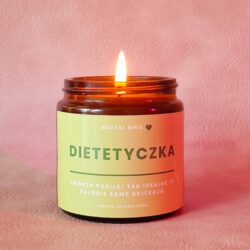 zapachowa świeca sojowa na prezent dla kobiety w zawodzie dietetyk