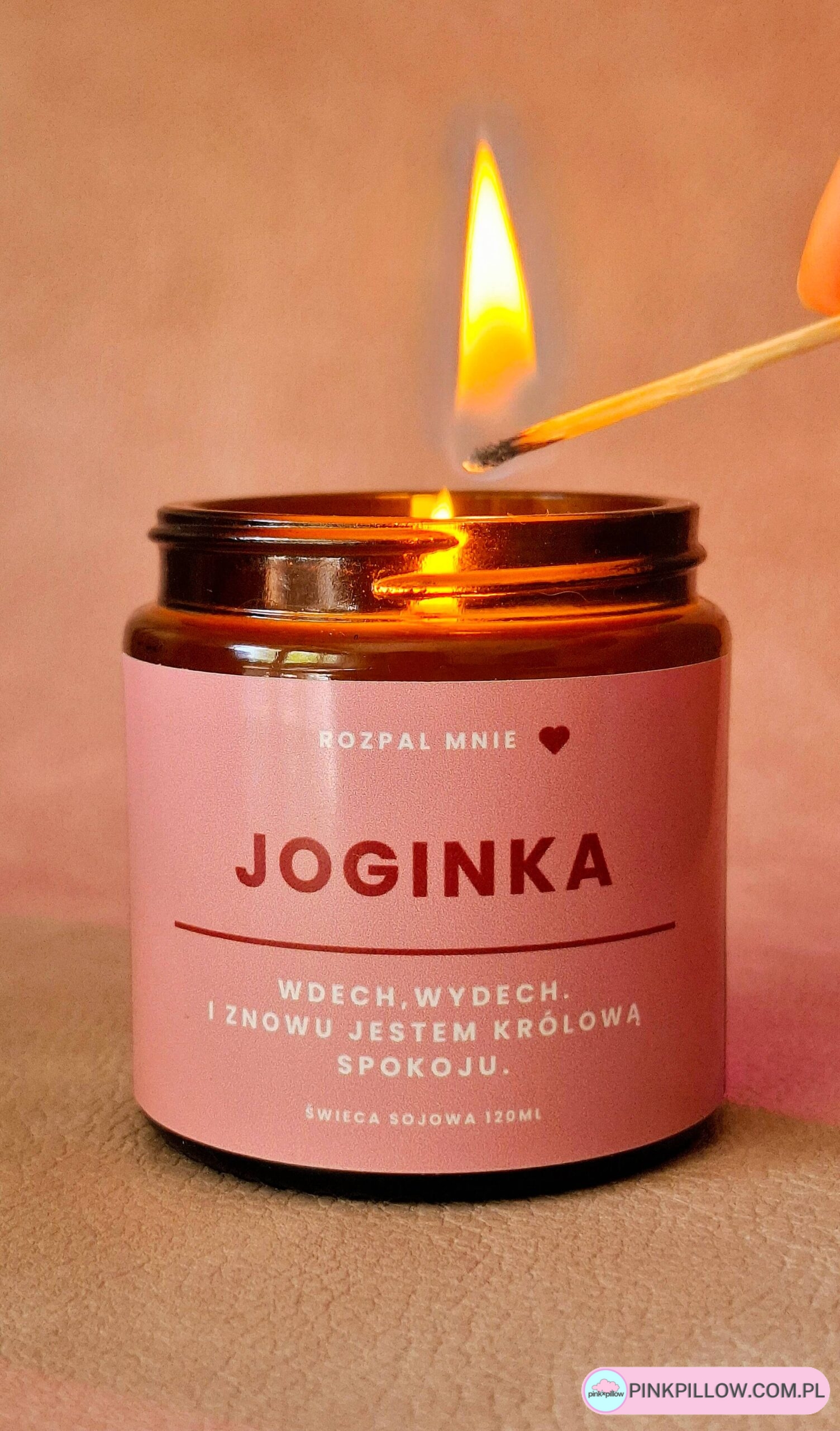 Świeczka zapachowa "Joginka" - Proces podpalania