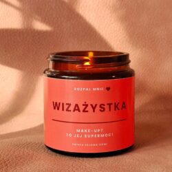 Świeczka sojowa wizażystka, prezent dla wizażystki