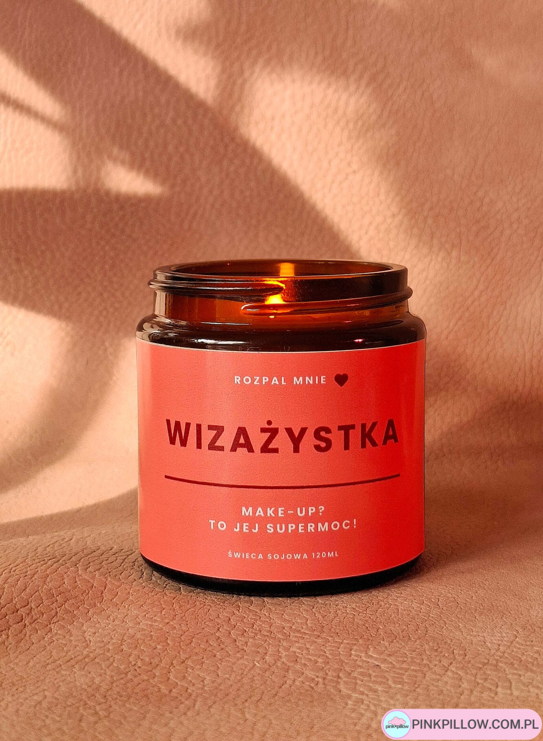 Świeczka sojowa wizażystka, prezent dla wizażystki