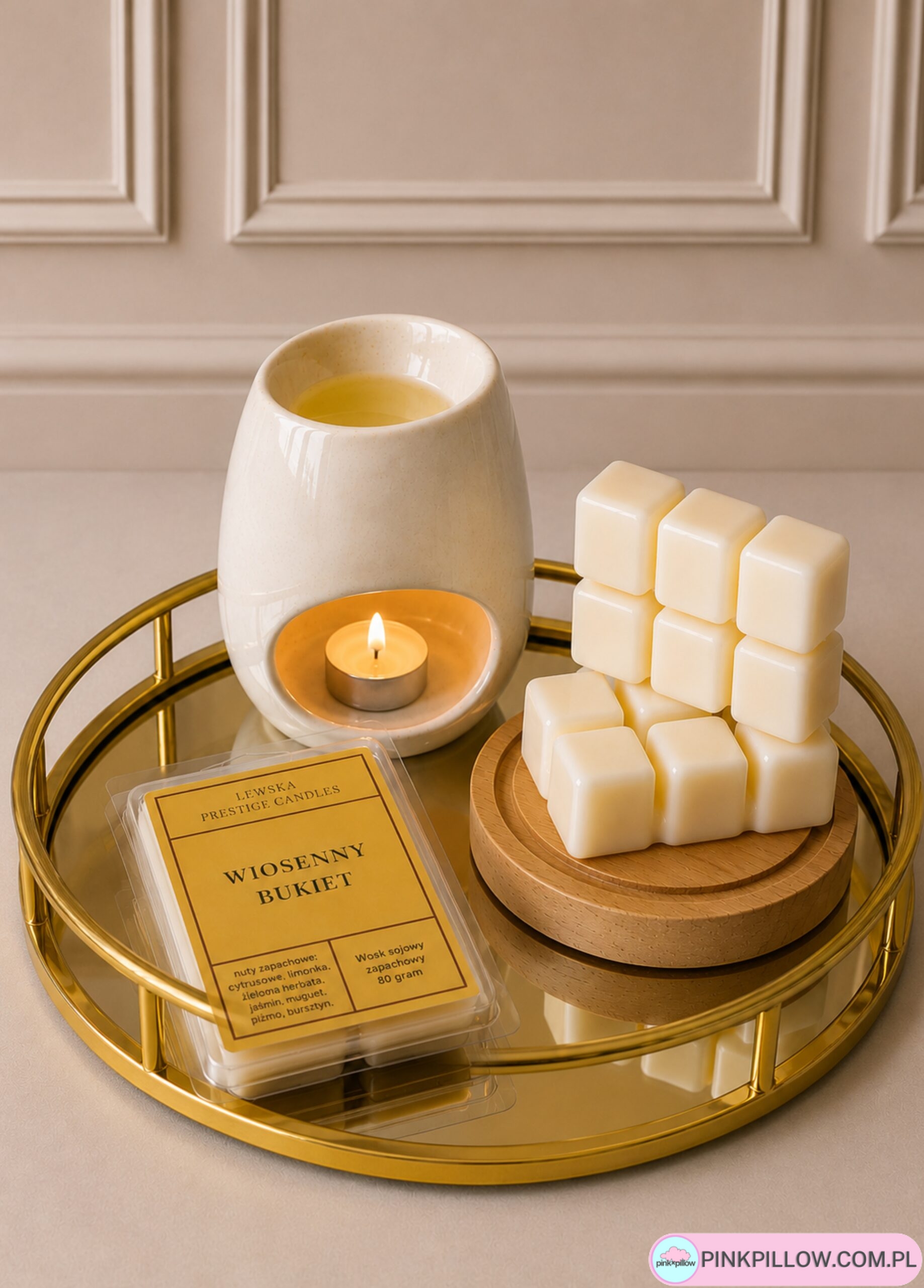 Wosk sojowy Wiosenny Bukiet 80 g | Kostki zapachowe