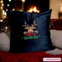 Haftowana Poszewka Renifer 40x40 cm