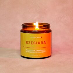 Świeczka sojowa Rzęsiara - Prezent dla Stylistki Rzęs